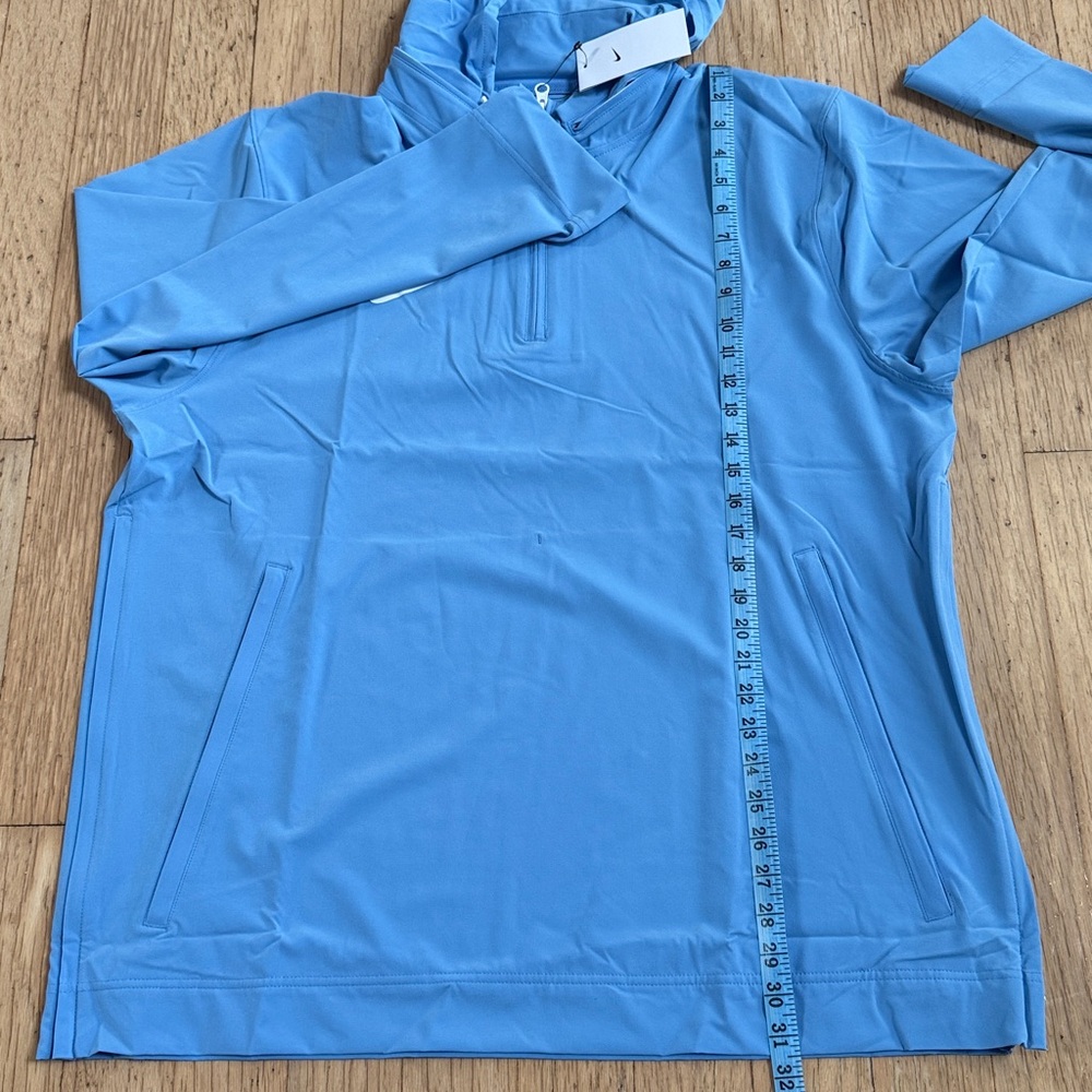 Nike Light Blue Half-Zip Pullover Jacket - image 11